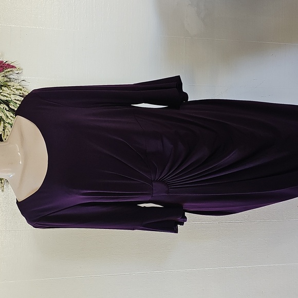Connected Apparel Women's Dress Purple Size 14W - Picture 2 of 9